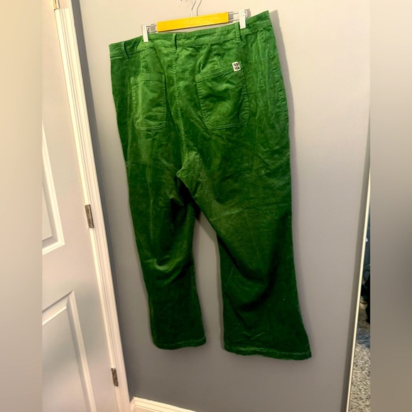 Lucy and Yak Ziggy Trousers Organic Corduroy Spruce Green - Picture 3 of 6